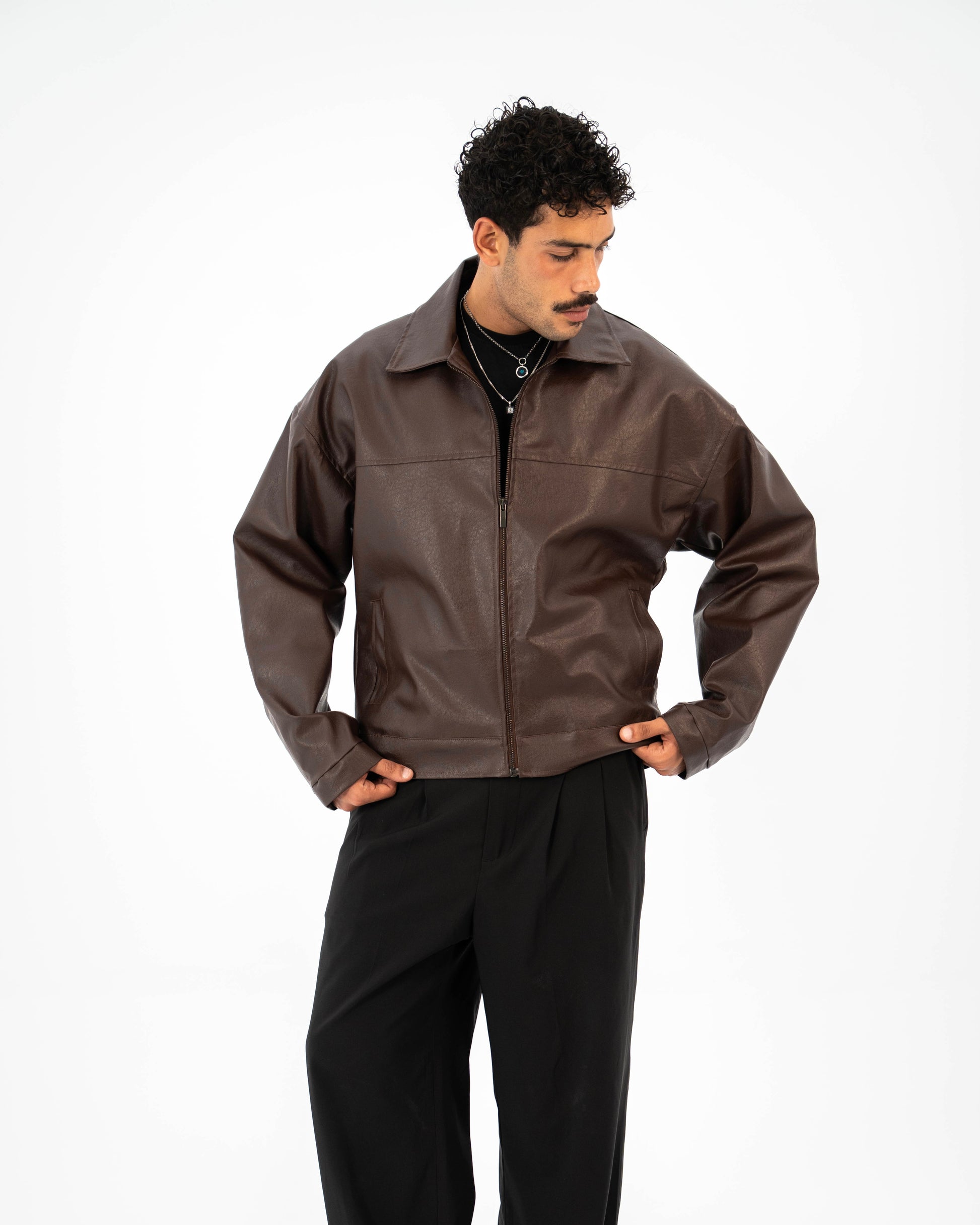 Ember Leather Jacket - Brown