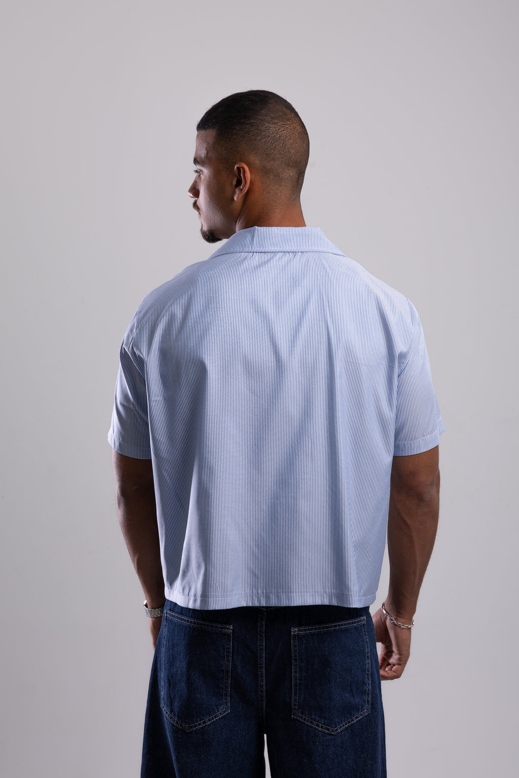 Striped Shirt - Bluexwhite