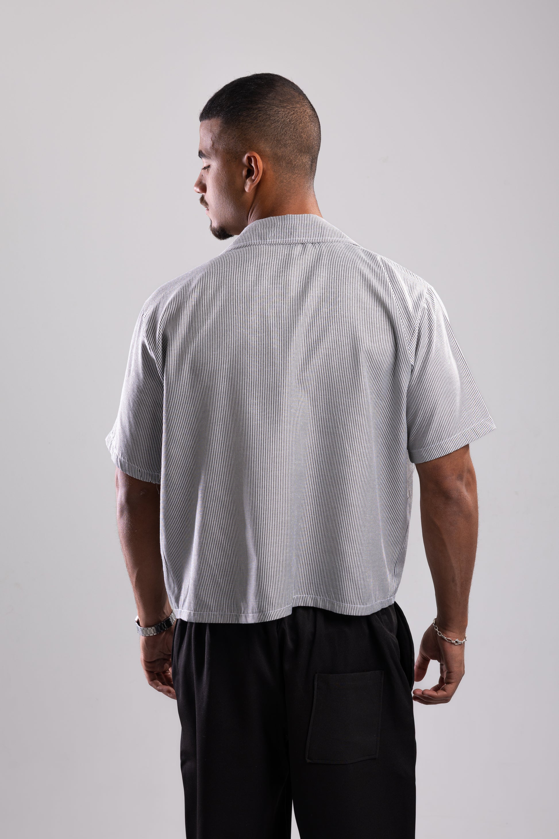 Striped Shirt - Blackxwhite