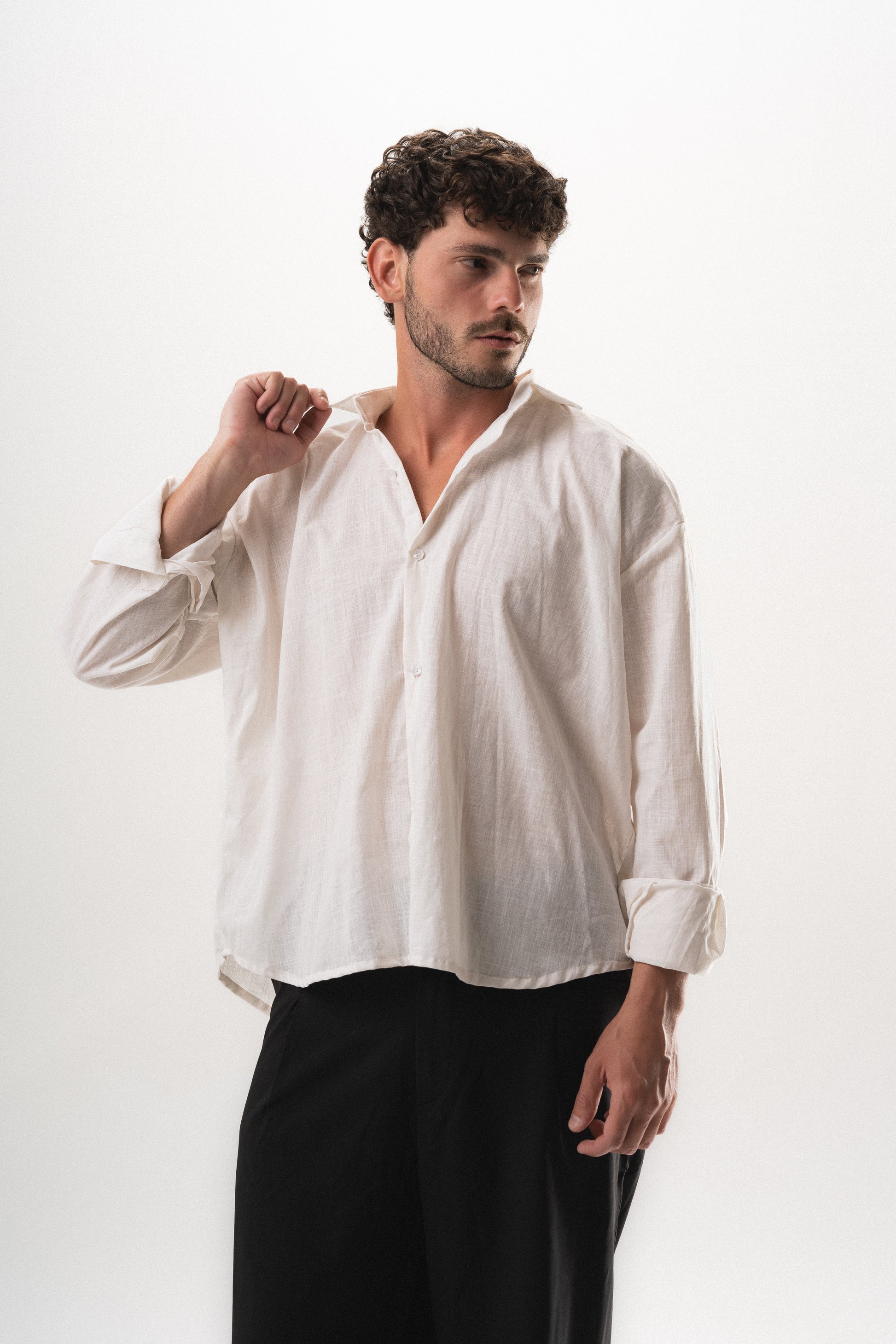 Dune Linen Shirt - White