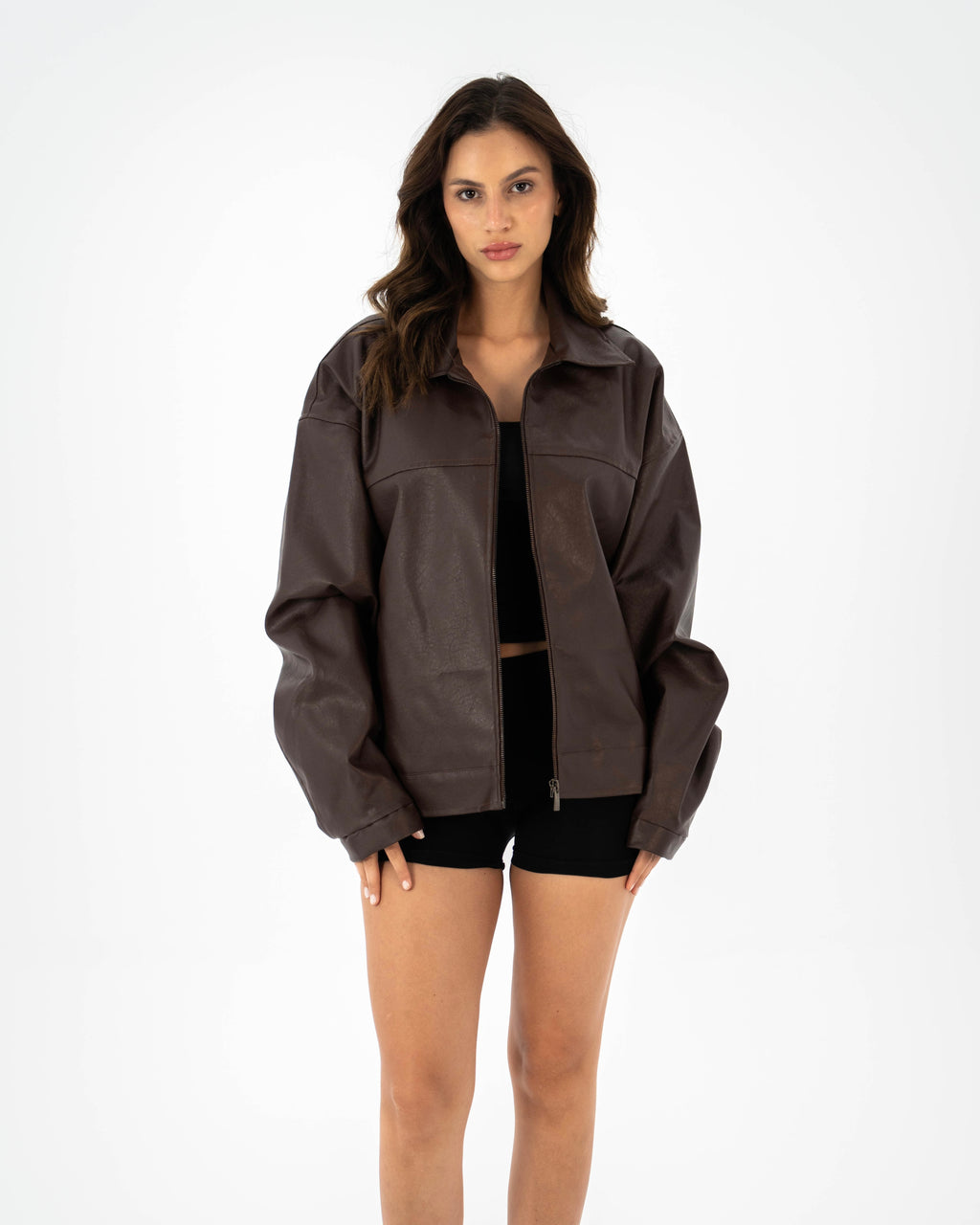 Ember Leather Jacket - Brown