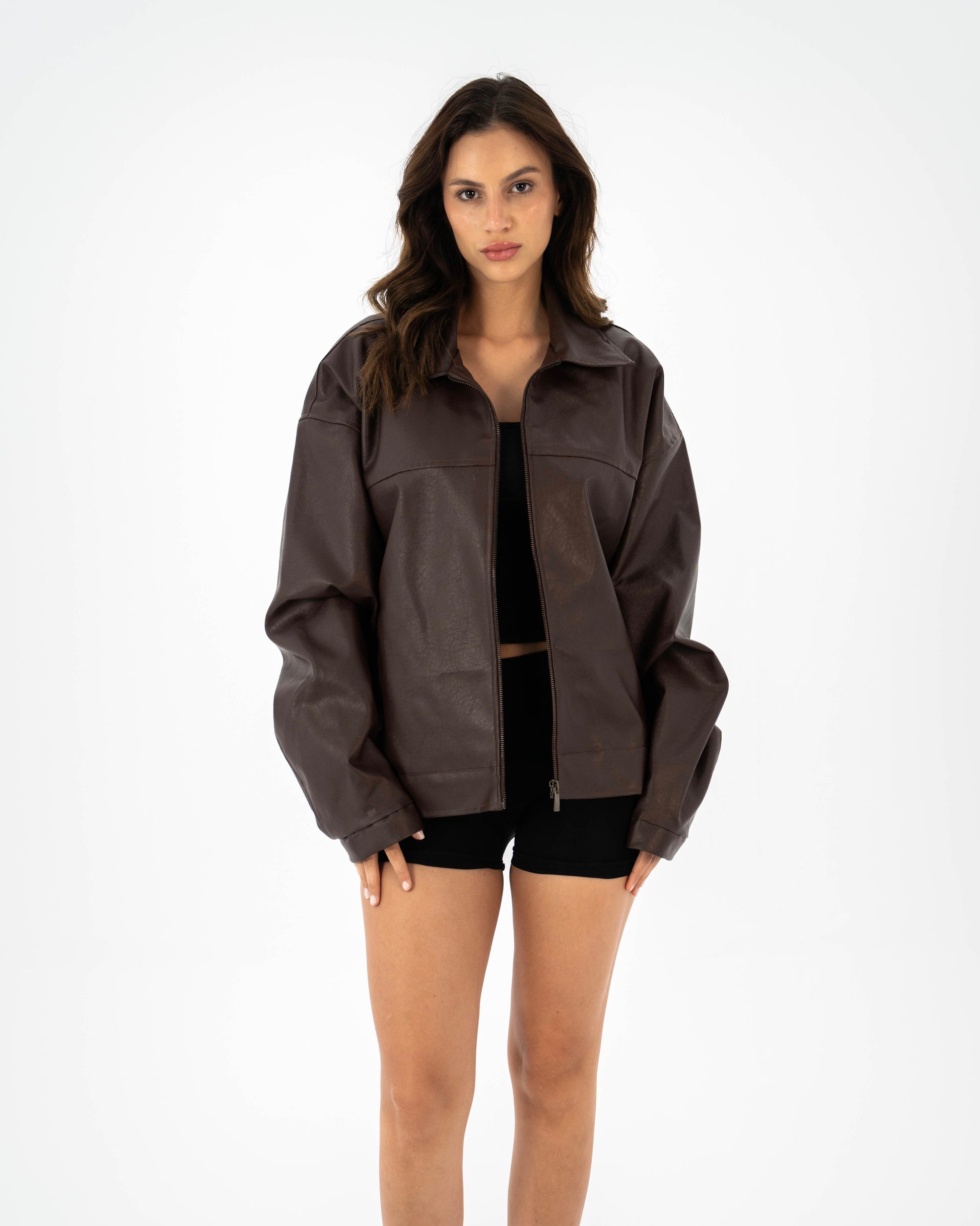 Ember Leather Jacket - Brown