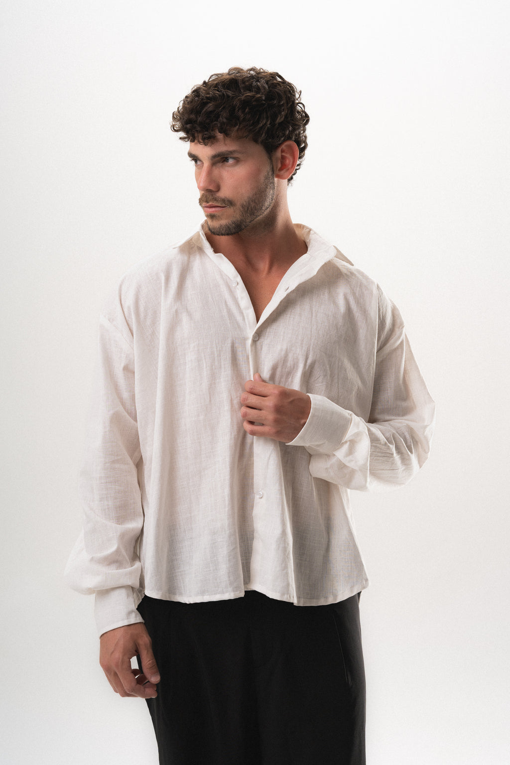 Dune Linen Shirt - White