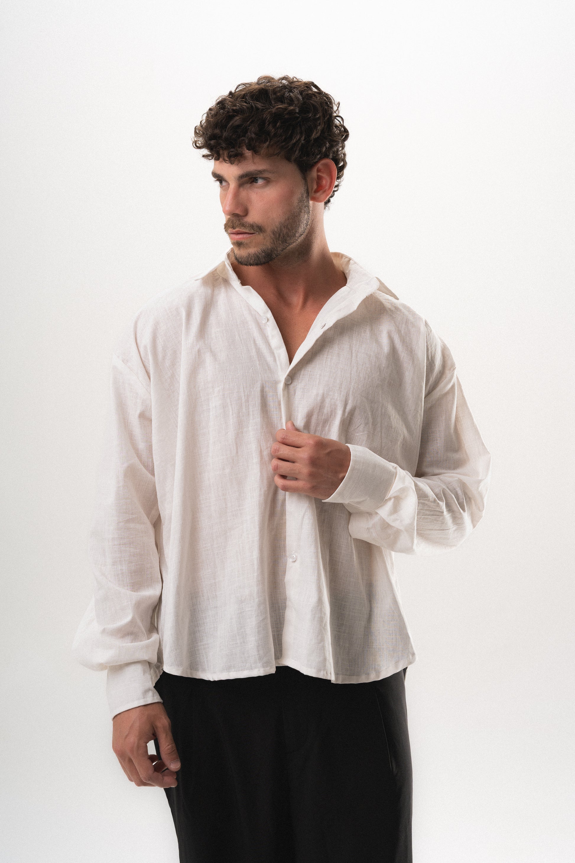 Dune Linen Shirt - White