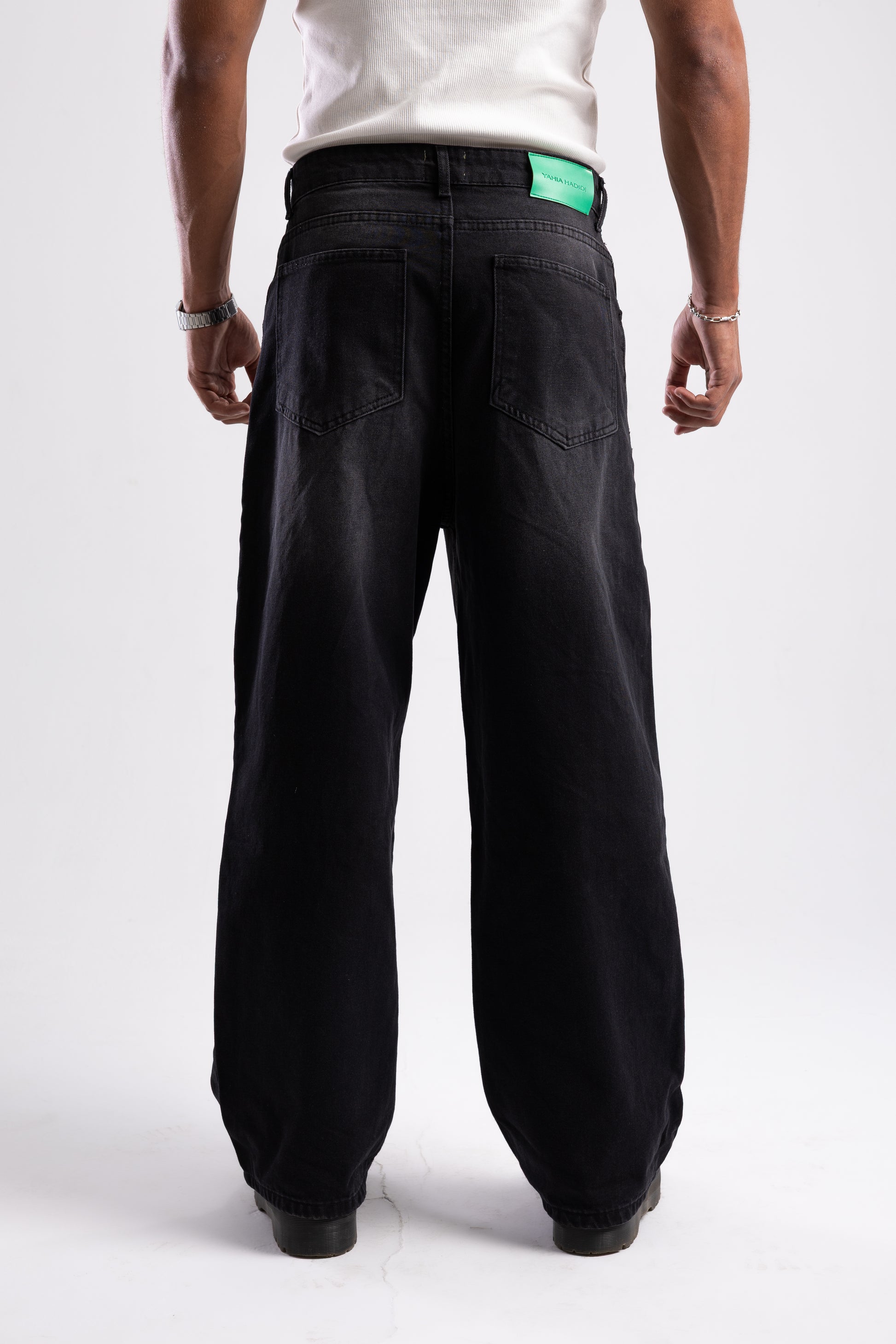 Black Straight-baggy Jeans