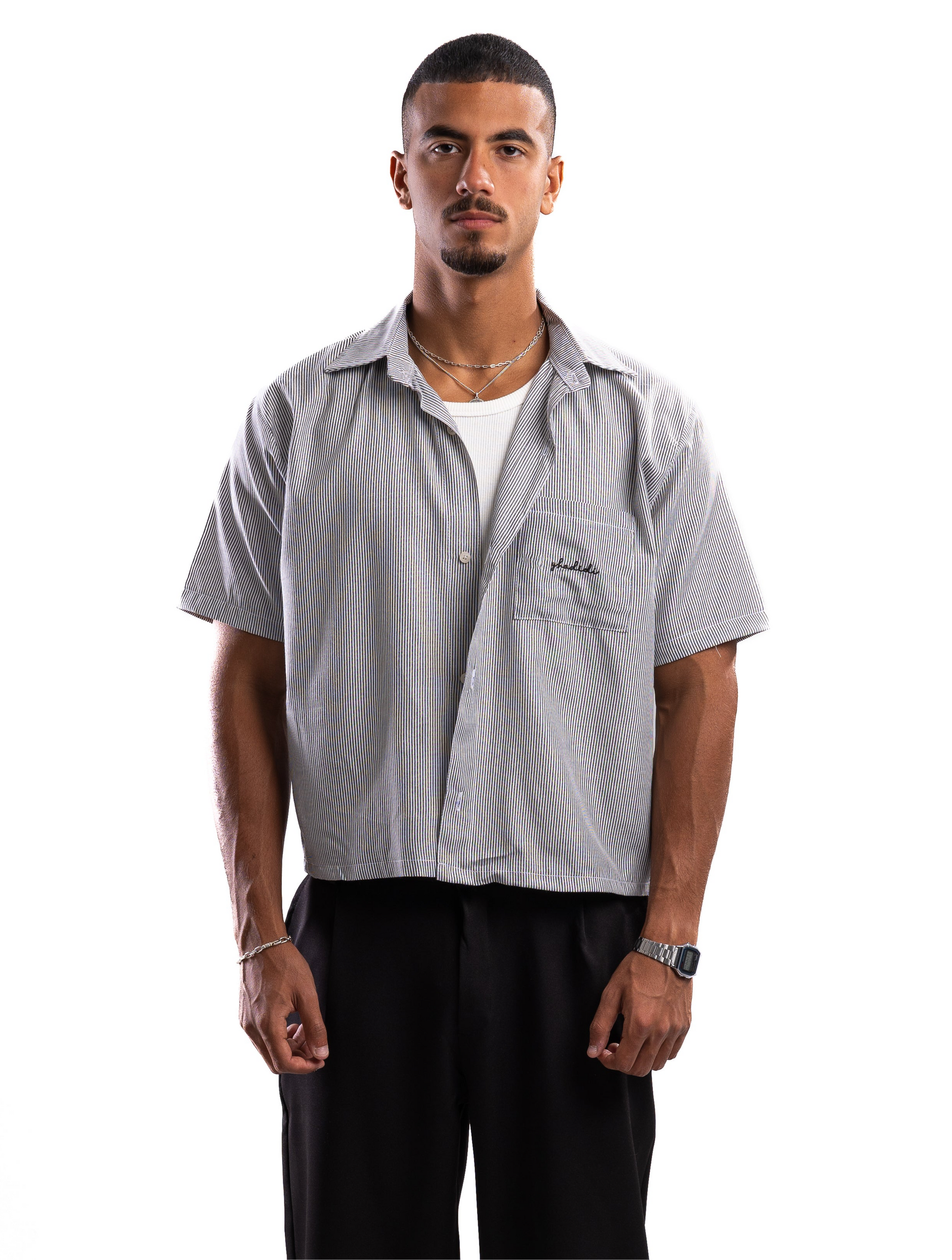 Striped Shirt - Blackxwhite