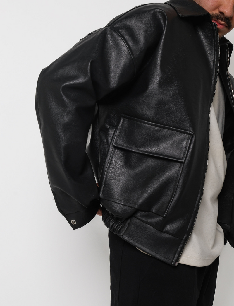 Bulk Hard Leather Jacket