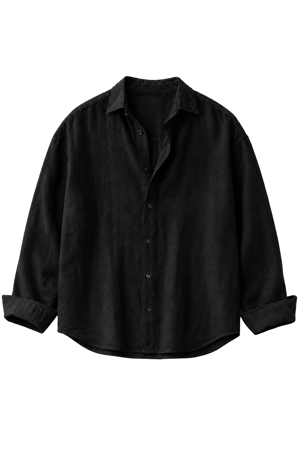 Dune Linen Shirt - Black