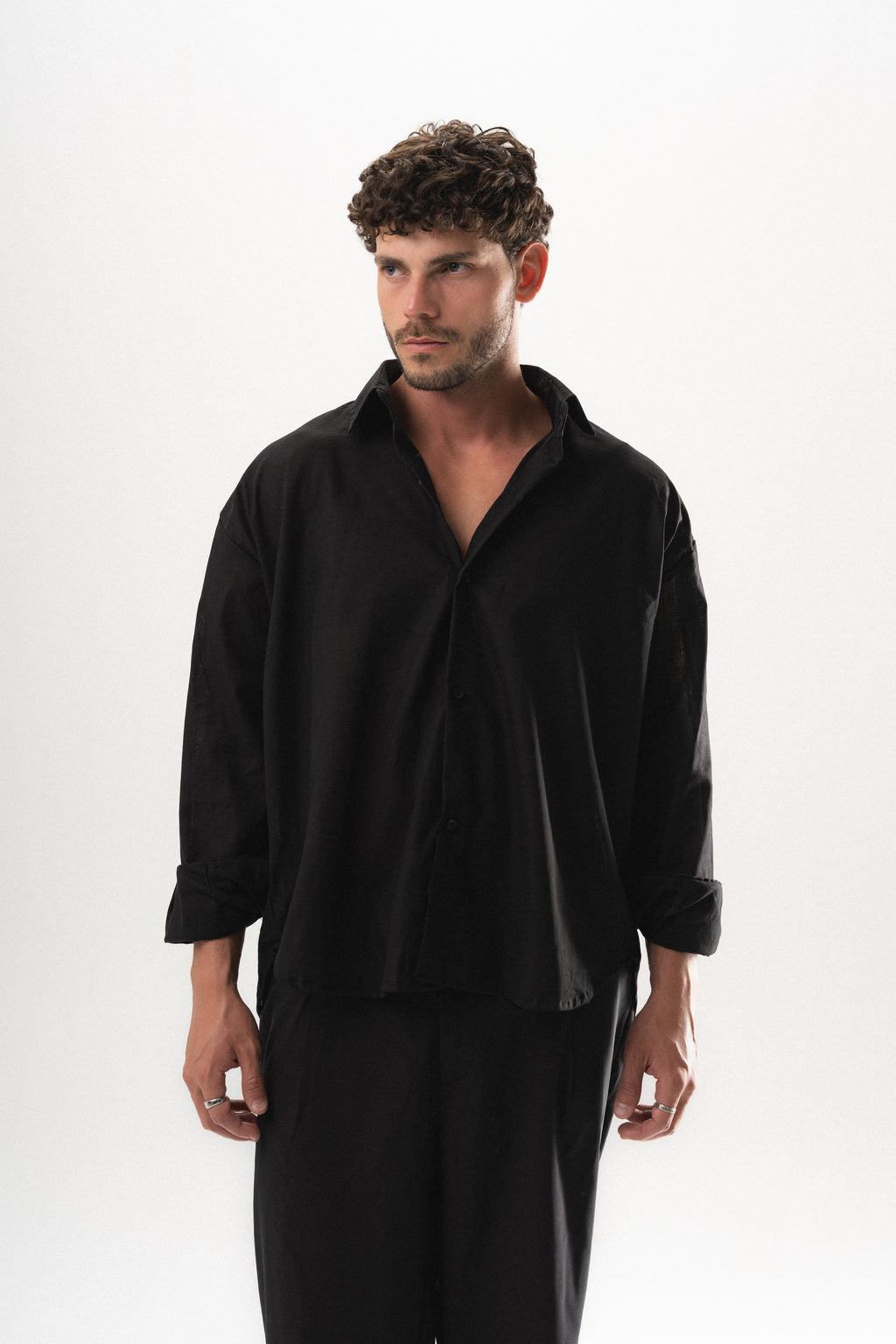 Dune Linen Shirt - Black