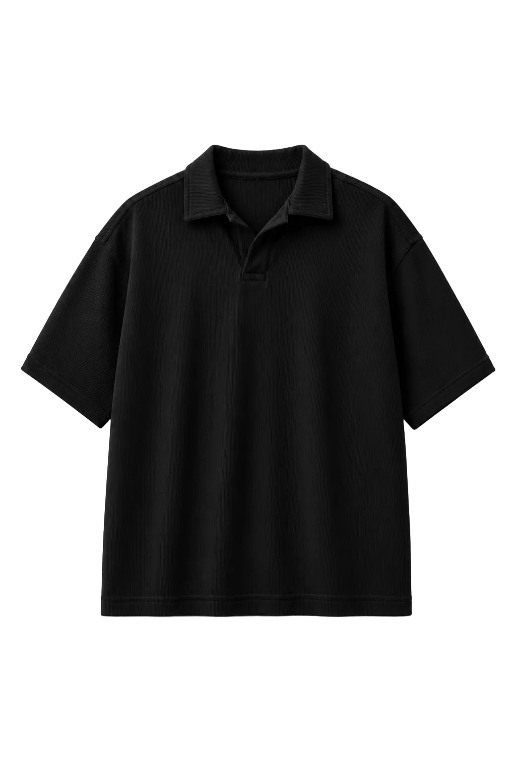 Polo Weighted Tshirt - Black