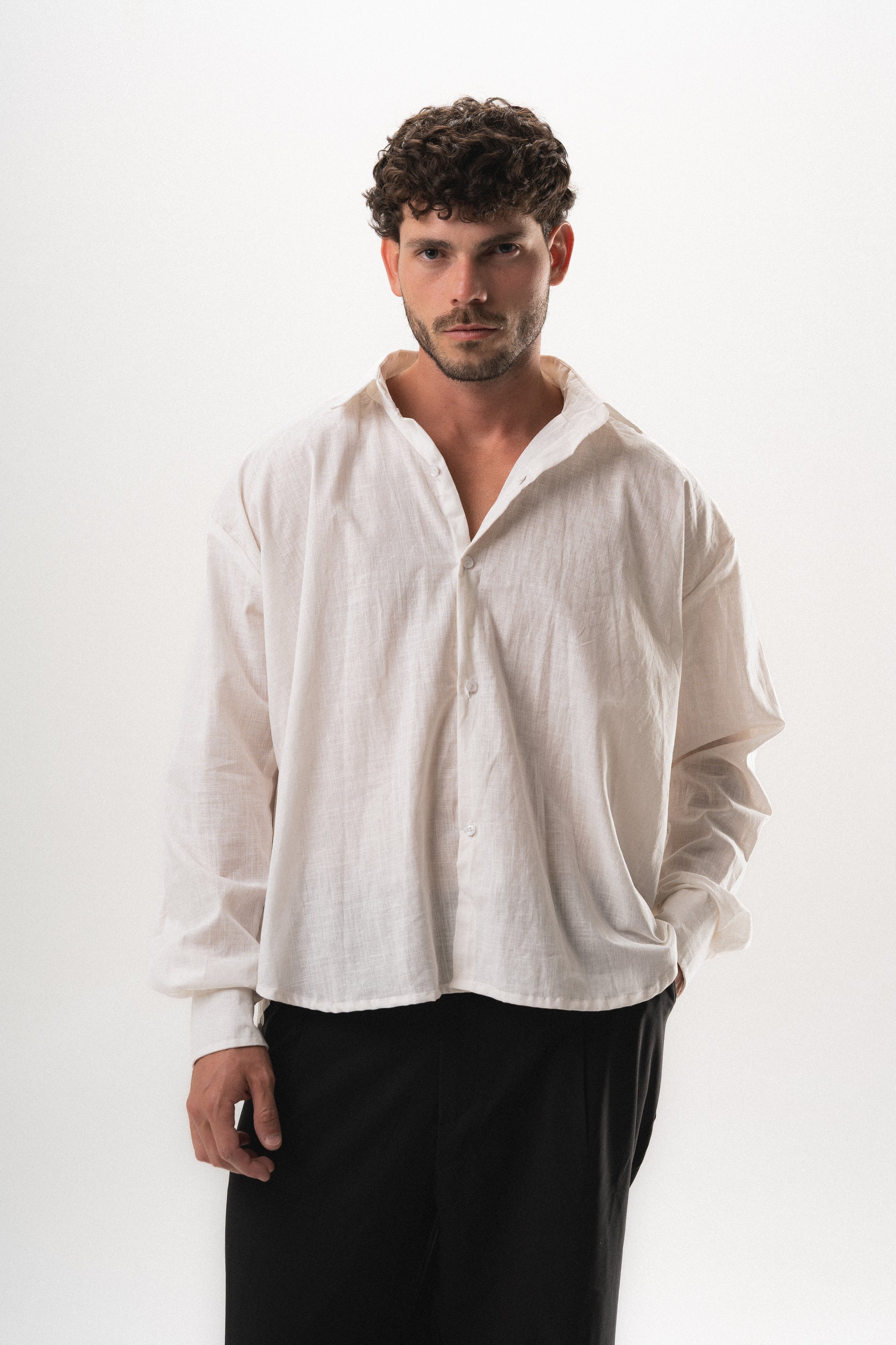 Dune Linen Shirt - White