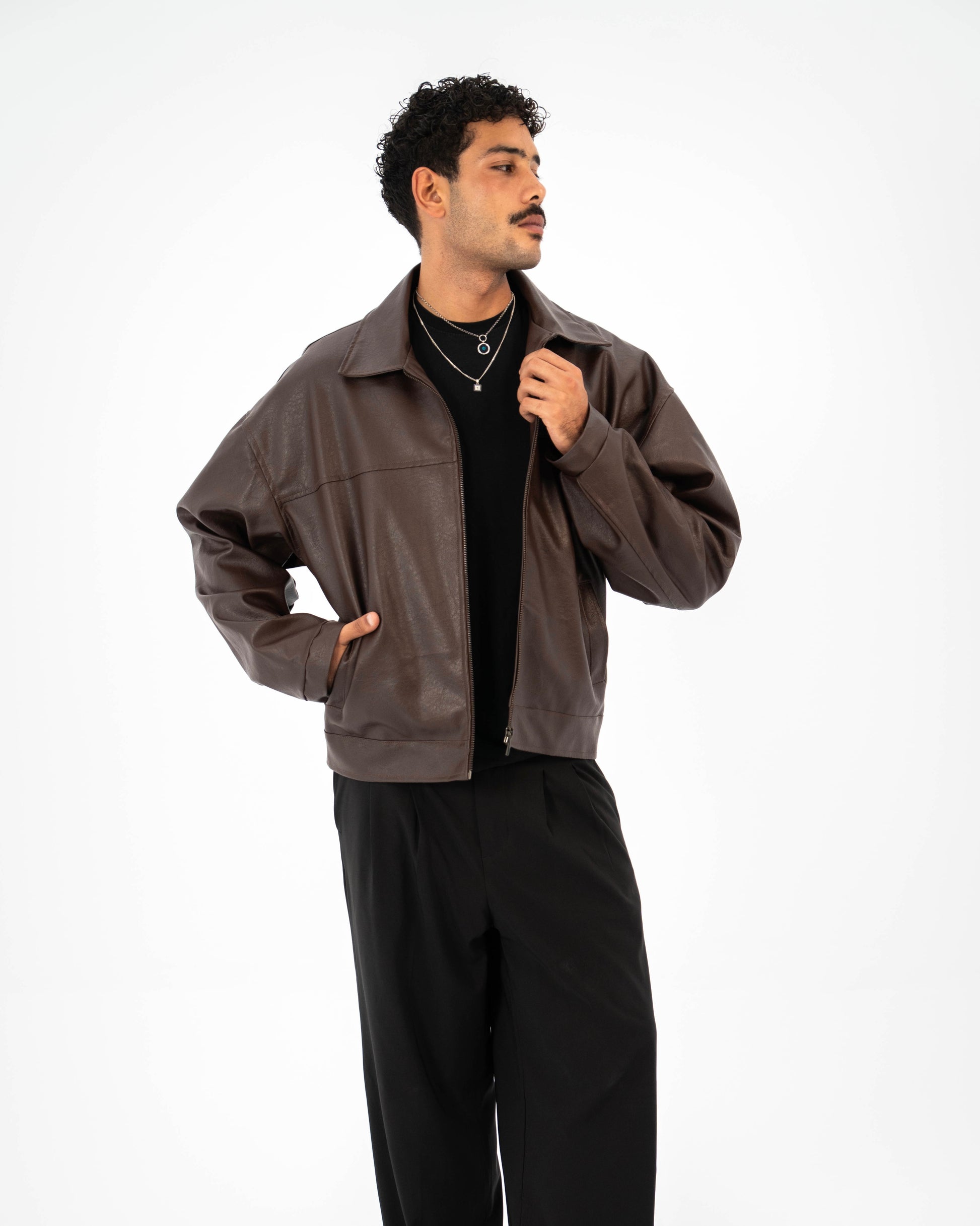 Ember Leather Jacket - Brown