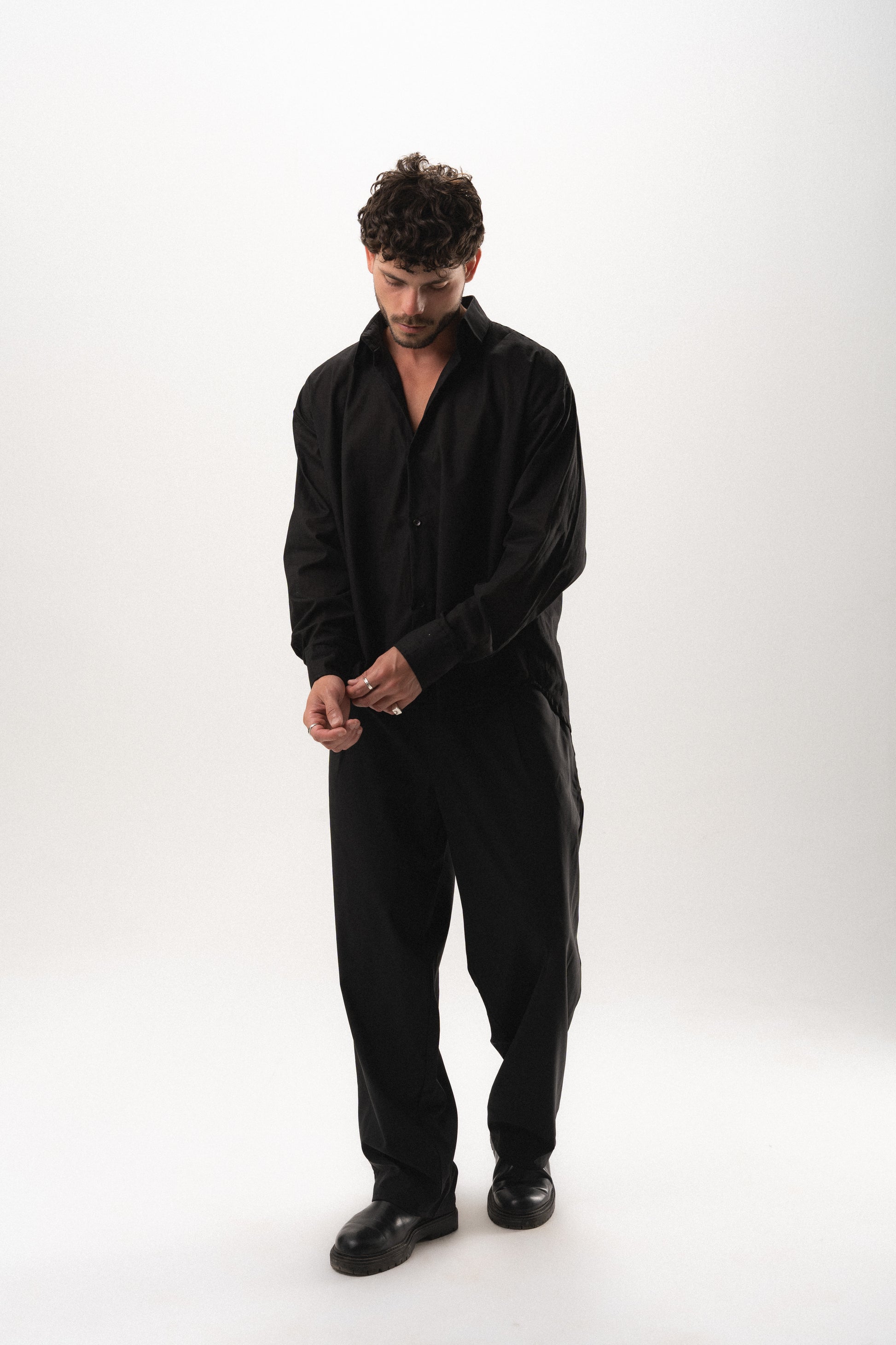 Dune Linen Shirt - Black
