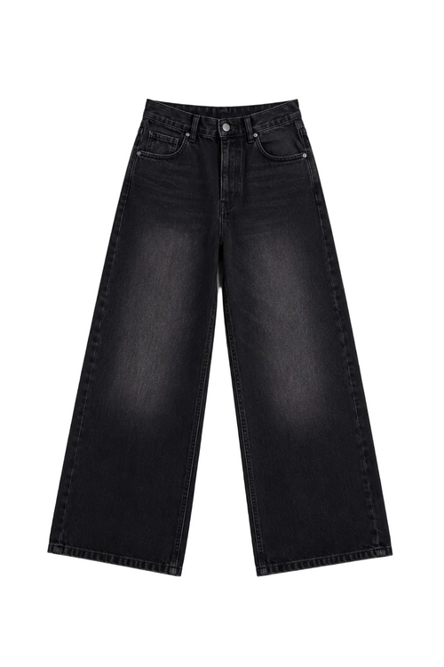 Black Straight-baggy Jeans