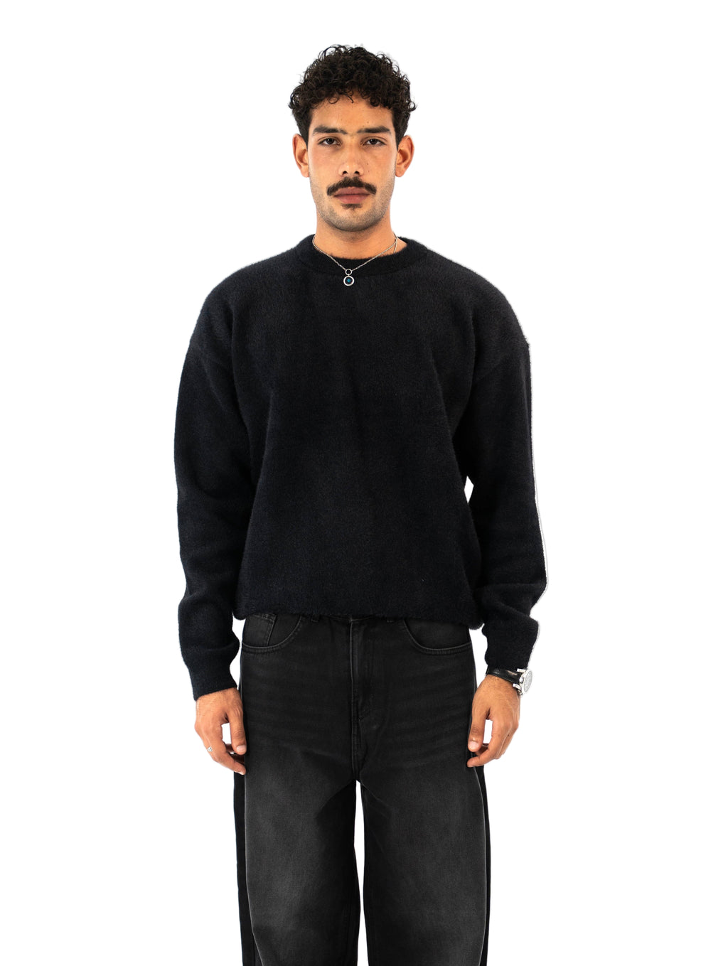 Lune Knit Sweater - Black