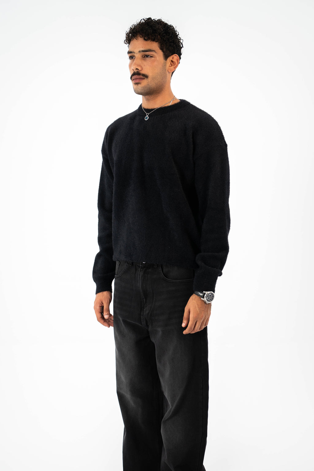 Lune Knit Sweater - Black