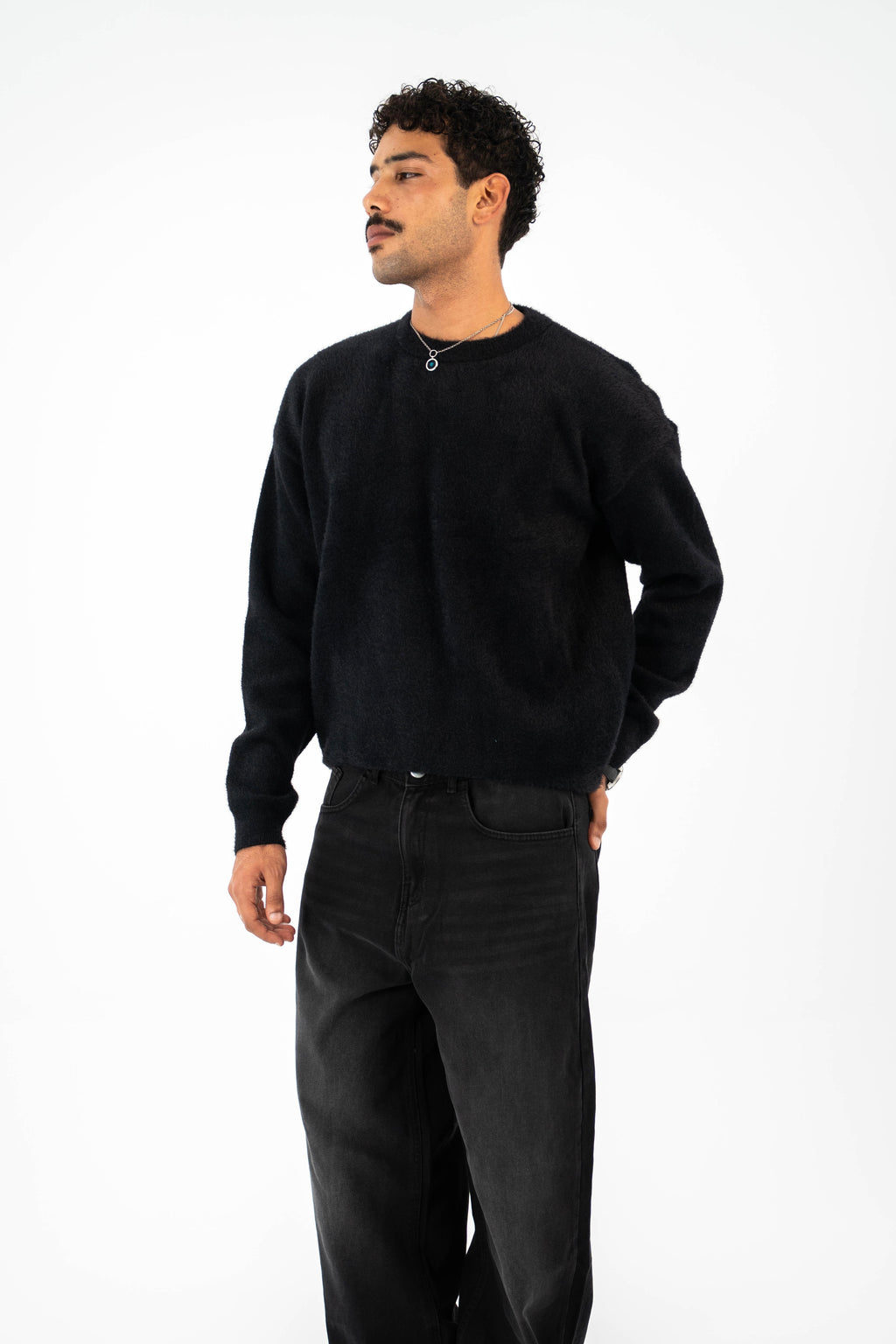 Lune Knit Sweater - Black