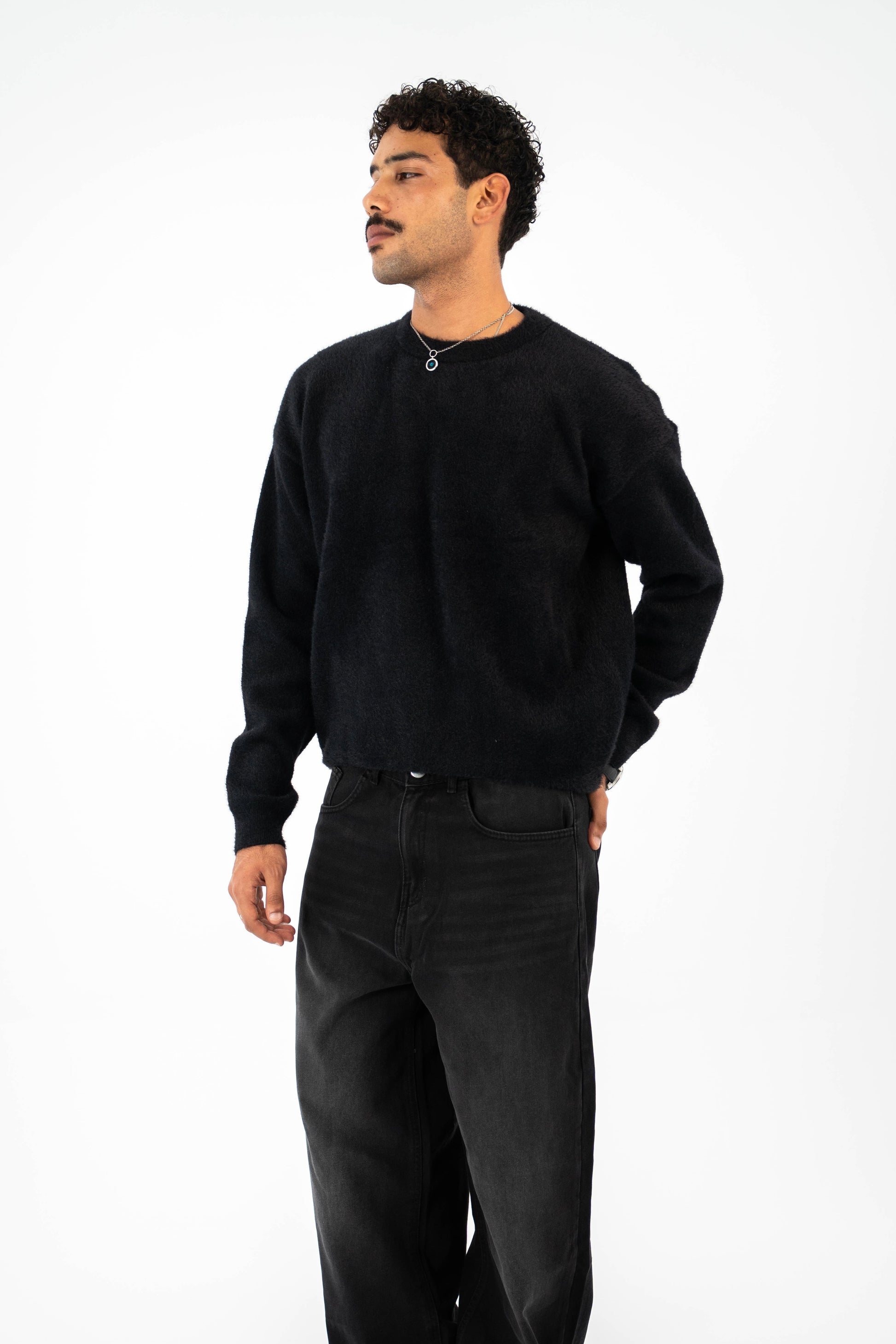 Lune Knit Sweater - Black