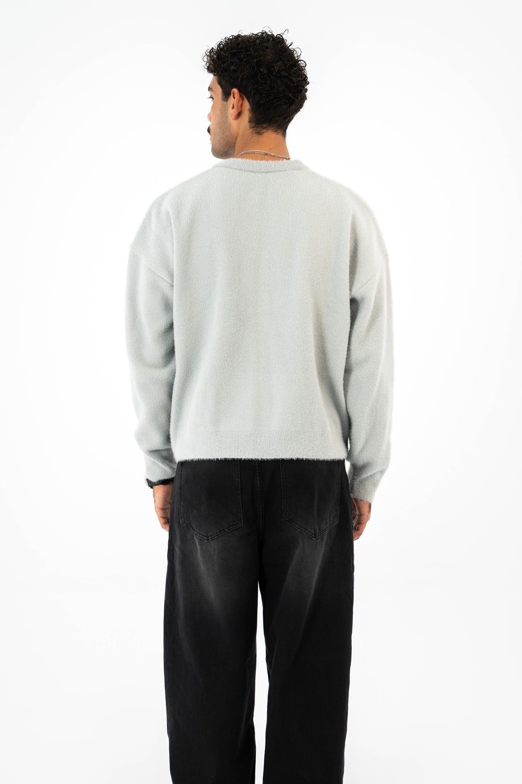 Lune Knit Sweater - Light Grey