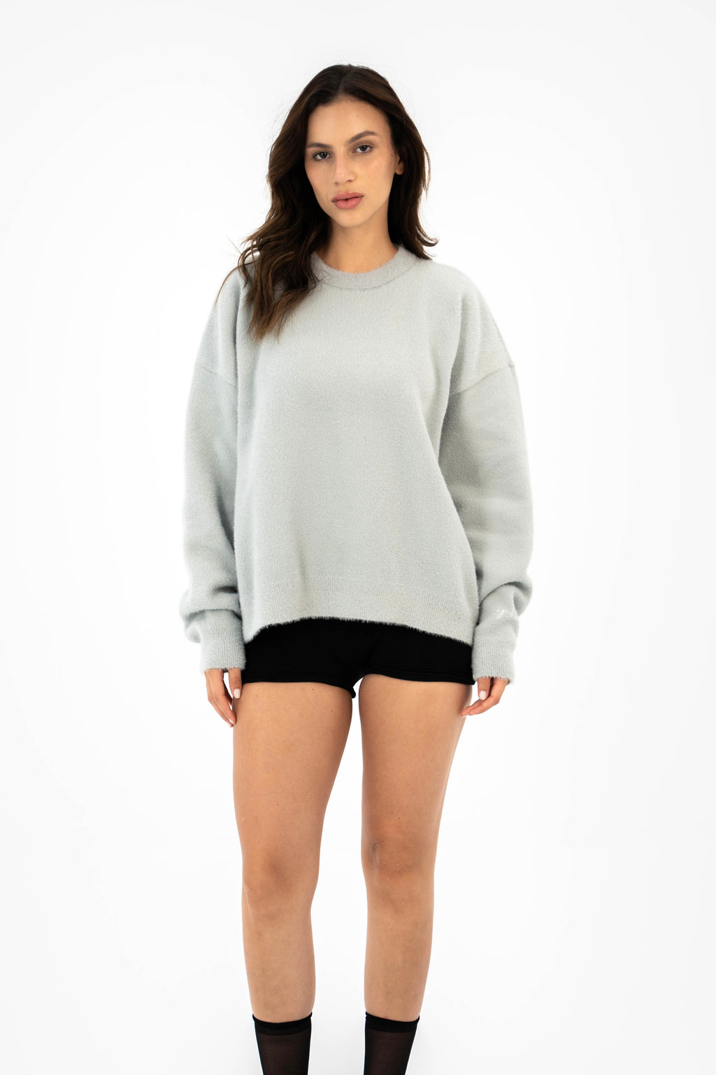 Lune Knit Sweater - Light Grey