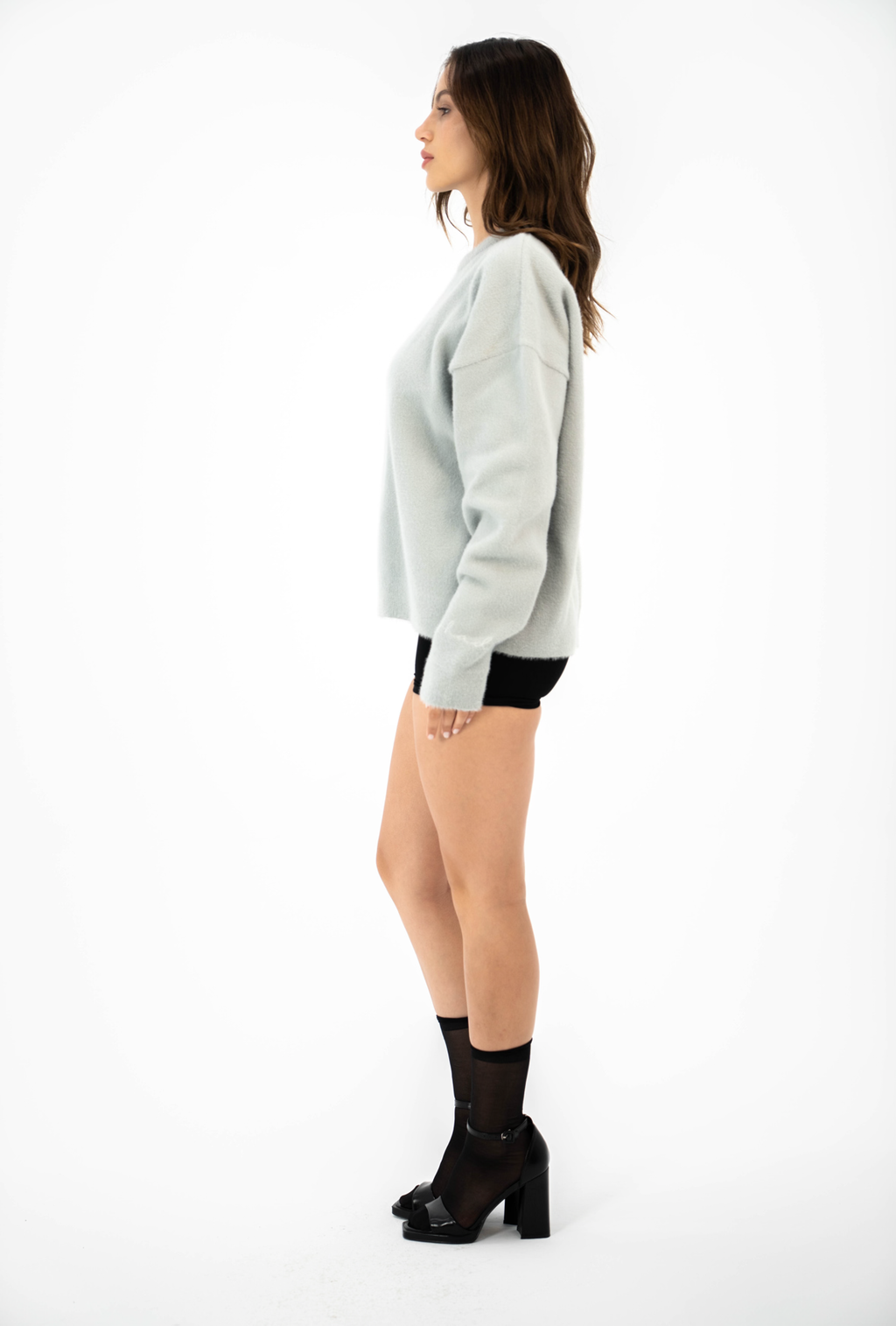 Lune Knit Sweater - Light Grey